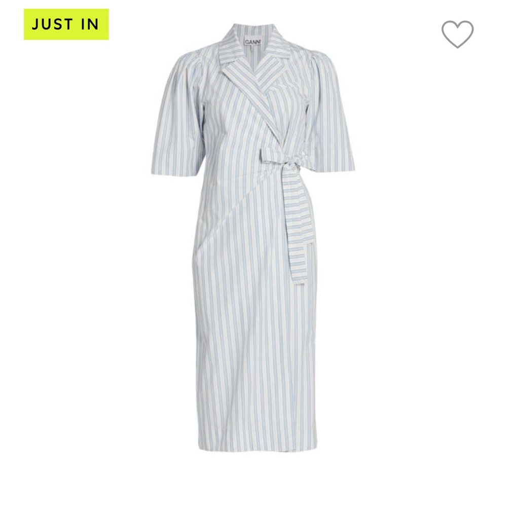 Gianni Striped Wrap Dress